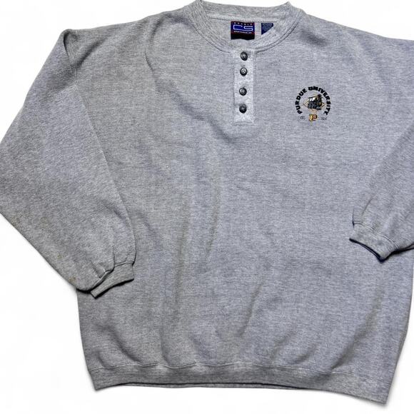 Purdue University Boilermakers 90s Vintage Knit Sportswear Sweatshirt XL - Picture 2 of 5